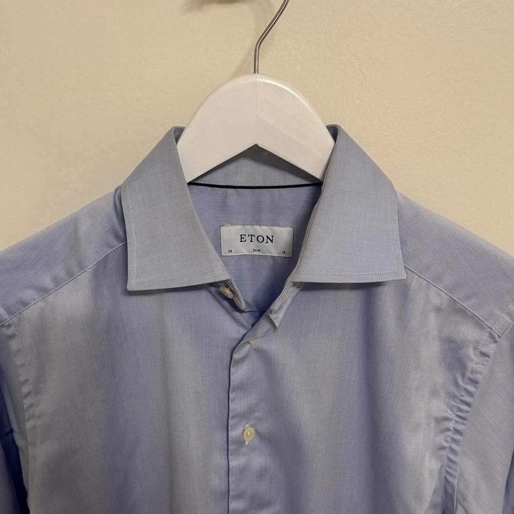 Eton Men's Light Blue Dress Shirt